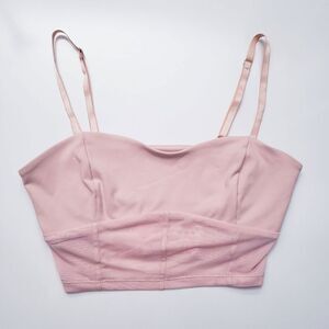 Free People Intimately Ballet Pink Cream Mesh Panel Bralette